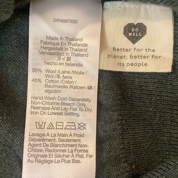 Madewell Brookhaven Turtleneck Sweater | XS | Hthr Grey - Picture 8 of 9